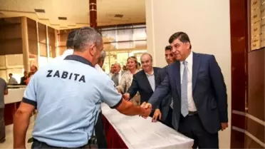Belediye Başkanı Rıdvan Fadıloğlu Personeliyle Bayramlaştı