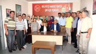 MHP Milletvekili Adayı Hatice Korkmaz, Çan Teşkilatını Ziyaret Etti