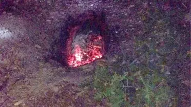 Orman Yangını Sanıldı, Çukurda Yanan Ceset Bulundu
