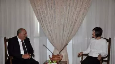 KKTC Meclis Başkanı Siber, Tbaşbakan Yardımcısı Türkeş'i Kabul Etti