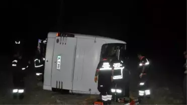 Sandıklı'da Otobüs Kazası 1 Ölü, 20'nin Üzerinde Yaralı
