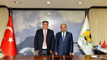 Başkan Arslan'a Kaymakam ve Emniyet Müdüründen Ziyaret