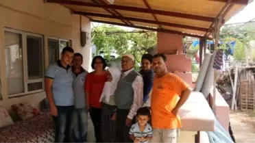 Evi Yanan Aileye Büyükşehir Desteği