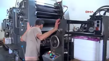 Reyhanlı Suriye'de Yıkılan Matbaasını Reyhanlı'da Kurdu