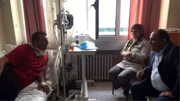 AK Parti Adayı Yontürk'ten Demirbaş'a Geçmiş Olsun Ziyareti