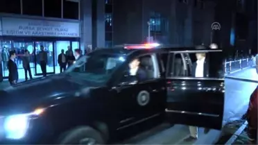 Başbakan Davutoğlu, Kestel Belediye Başkanı Yener Acar'ı, Hastanede Ziyaret Etti