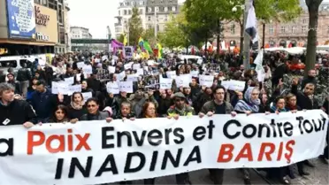 Strasburg'da 'İnadına Barış Yürüyüşü' Yapıldı