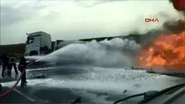 Nusaybin'de Yakıt Yüklü Tanker Yandı: 1 Yaralı