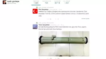 Beytüşşebap Kaymakamı: PKK Saldırıda Füze Kullandı