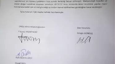 Ordu'da 33 Daireli Site Toprak Kayması Nedeniyle Boşaltıldı