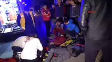 Zonguldak'ta 2 Kişinin Yaralandığı Kaza Güvenlik Kamerasında