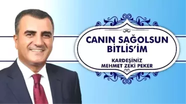 Ak Partili Peker'den Bitlislilere Teşekkür