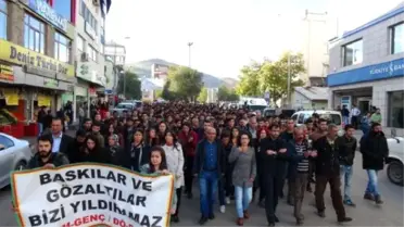 Tunceli'de Gözaltına Alınan 8 Öğrenci için Yürüyüş Düzenlendi