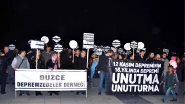 12 Kasım Depreminin 16'ncı Yıl Dönümünde Acılar Tazelendi (3)