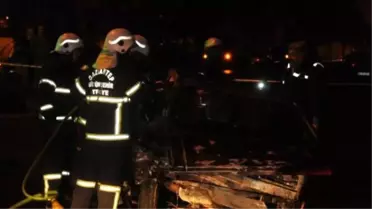Kaza Yapan Otomobilin Şoförü Yanarak Can Verdi