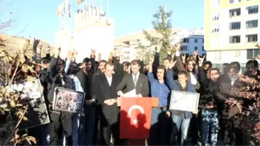 Bayburt Ülkü Ocakları Türkmen Dağı'nda Yaşanan Katliamı Protesto Etti