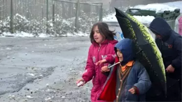 Miniklerin Kartopu Eğlencesi