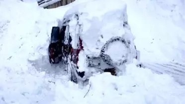 Ovit Dağı'nda Cipin Üzerine Çığ Düştü, 6 Kişi Kurtuldu