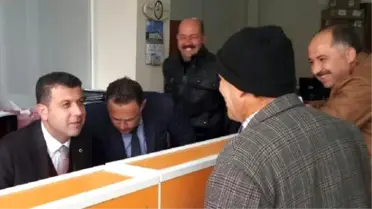 Başkan Su Tahsilatı Yaptı