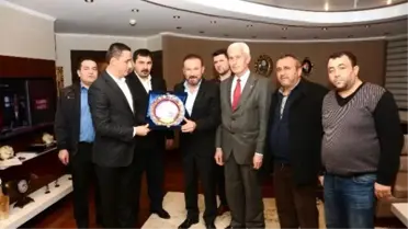Kasaplar Odasından Başkan Doğan'a Teşekkür Ziyareti