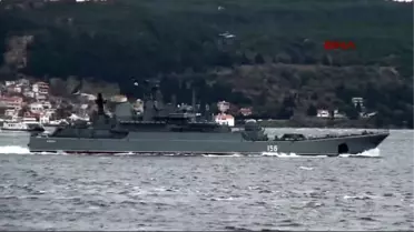 Çanakkale Rus Savaş Gemisi 'Yamal' Çanakkale Boğazı'ndan Geçti