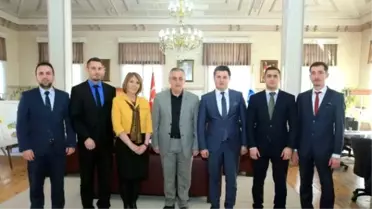 Makedonya Devlet Bakanı'ndan Başkan Aydın'a Ziyaret