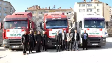 Niğde'den Türkmenlere 20 Tır Yardım Yola Çıktı