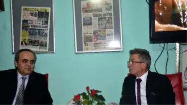 Görev Süresi Dolan Rektör Özcan'dan İha'ya Veda Ziyareti