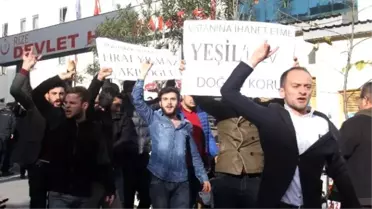 Rize'de Kesk'in Basın Açıklamasına Yumurtalı Protesto