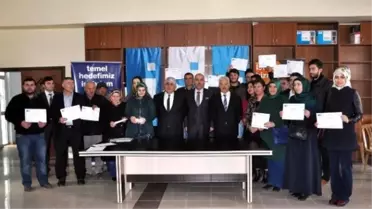 Sorgun'da 49 Kursiyere Düzenlenen Törenle Sertifikaları Verildi