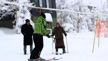 Kayak Merkezi'nin En Renkli Çifti