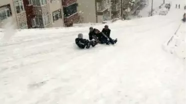Esnaftan Kızakla Kayak Keyfi