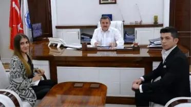 Öğrenciler Başkan Anlayan'a 'Fikrimir' Projelerini Tanıttı