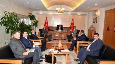 Vali Düzgün Birlik Başkanlarını Kabul Etti