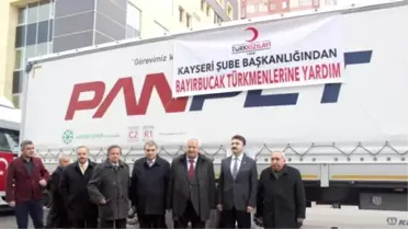 Kayseri'den, Bayırbucak Türkmenleri'ne 4 Tır Dolusu Yardım