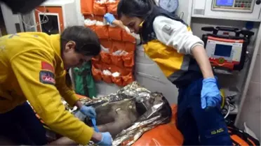 Eşinin Evi Terk Etmesine Kızan Koca Kendini Ateşe Verdi