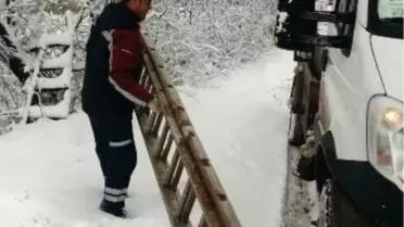 Uedaş Ekiplerinin Kar Mesaisi