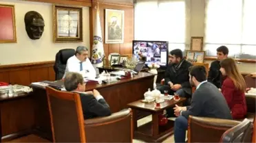 Nazilli Ülkü Ocakları'nın Yeni Üniversite Başkanından Haluk Alıcık'a Ziyaret