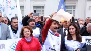 Tüm Bel-sen Başkanı Karakurt'un Memuriyetten Atılması Eylemi