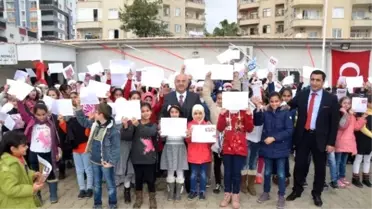 Suriyeli Çocuklar Karnelerini Büyük ve Unıcef Yetkililerinden Aldı