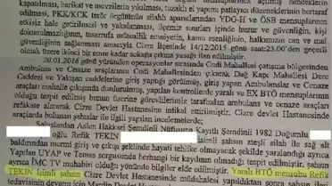 Basın Örgütleri Yaralı Kameraman İçin Şırnak Valisine Mektup Yazdı