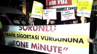 Zorunlu Trafik Sigortası Ücretleri Protesto Edildi