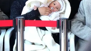 Şehit Yüzbaşıyı 2 Aylık Bebeği Uğurladı