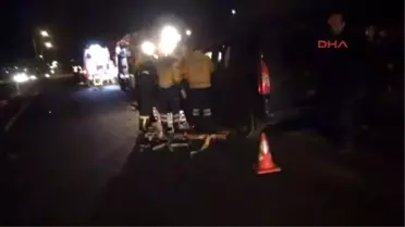 Tekirdağ - Kamyona Çarpan Araç Sürücüsü Yaralandı