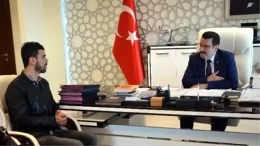 Dünya Şampiyonu Motosikletçi Kenan Sofuoğlu'ndan Başkan Genç'e Ziyaret