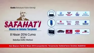 Gediz'de 'Safahat Okuma ve Anlama' Yarışması Müracaatları Başladı