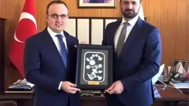 KKTC Ekonomi Sanayi ve Ticaret Bakanı Atun, Bülent Turan'ı Ziyaret Etti
