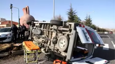 Nevşehir'de Ambulans ile Otomobil Çarpıştı: 5 Yaralı