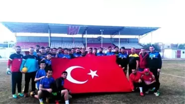 Sarıgöl Belediyespor'dan Teröre Karşı Türk Bayraklı Tepki