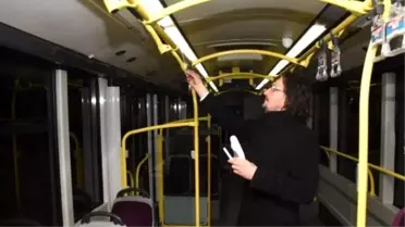 Otobüsler Dezenfekte Ediliyor